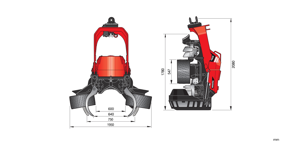 Komatsu-370E_drawing